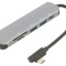 Adaptor USB 3.0 0,15m Negru 5Gbps Argintiu