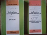 Ineficacitatea Actului Juridic Civil vol. 1, 2 - Luminita Cristina Stoica, Drept Civil