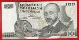 (3) BANCNOTA AUSTRIA - 100 SCHILLING 1984 (2 IANUARIE 1984) PORTRET EUGEN BOHM VON BAWERK, STARE FOARTE BUNA
