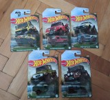 Machete HotWheels - set Mud Racers 2002 complet (SUV, Jeep), 1:43