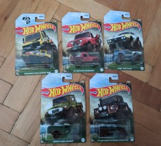Machete HotWheels - set Mud Runners 2022 complet (SUV, Jeep)