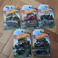 Machete HotWheels - set Mud Racers 2002 complet (SUV, Jeep)