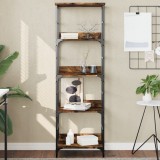 Cumpara ieftin Bibliotecă, stejar fumuriu, 50x33x153 cm, lemn prelucrat