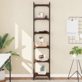 Cumpara ieftin Gossi biblioteca 6 niveluri, stejar maro 40x30x188 cm, lemn prelucrat