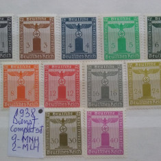 1938-Dienst.-Complet set-MNH+MLH-Perfect