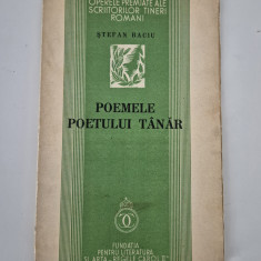 Carte veche 1935 Stefan Baciu Poemele poetului tanar