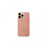 Husa iPhone 13 Pro Burga Dual Layer Pink Croco