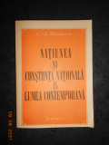 C. GH. MARINESCU - NATIUNEA SI CONSTIINTA NATIONALA IN LUMEA CONTEMPORANA