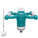 Mixer electric pentru mortar Total, Li-Ion, 20 V, 650 RPM, tija M14
