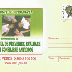 România, Centrul de prevenire, evaluare antidrog, întreg poştal necirculat, 2006