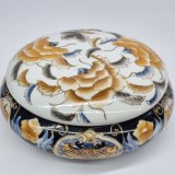 Vas cu capac, bomboniera, bol portelan vintage - ROYAL SATSUMA