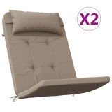 Cumpara ieftin Perne pentru scaun Adirondack, 2 buc, gri taupe, textil oxford