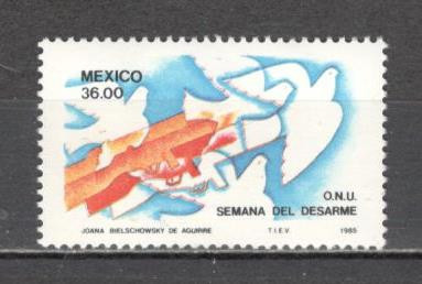 Mexic.1985 Saptamina internationala ptr. dezarmare PM.30