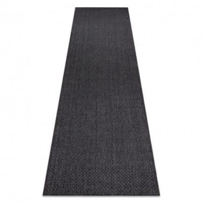 Covor, traversa TIMO 6272 sisal exterior negru, 70x200 cm foto