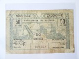 Rara! Noua Caledonie-Trezoreria Noumea 50 Centimes 1943,bancnota din imagini la cel mai mic pret