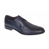 Pantofi barbati eleganti din piele naturala Bleumarin 020BL