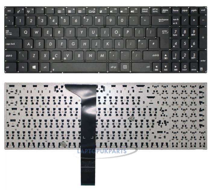 Tastatura Laptop Asus X501U fara rama uk neagra