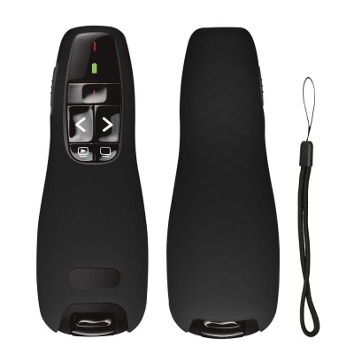 Husa Telecomanda Kwmobile pentru Logitech R 400, Negru, Silicon, KWM0000259M001C foto