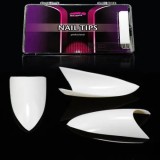 Cumpara ieftin Mix tipsuri Inginails 1-10, cutie 100 buc. - Oval French White