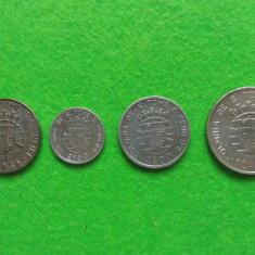 Sao Tome e Principe 1939 - Colonie Portugheza - 4 monede 1-2,5-5-10 Escudos(176)