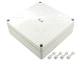 Carcasă universală din policarbonat, IP66, IK08, 180x182x63 mm