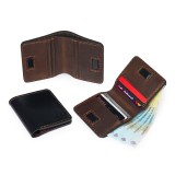 Portofel Barbati Odin din Piele Naturala, Design Slim Bifold
