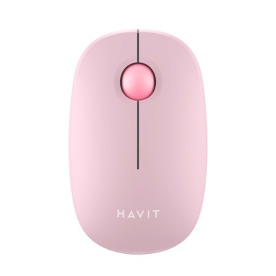 Mouse Fara Fir 2.4GHz, 1600 DPI, ABS, PC- Havit (MS57GT) - Pink foto