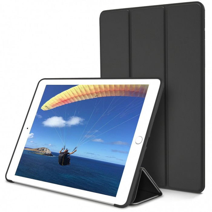 Husa Tableta TPU Tech-Protect SmartCase pentru Apple iPad Air (2013), Neagra