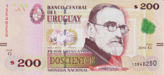 Bancnota Uruguay 200 Pesos Uruguayos 2019 - PNew UNC foto