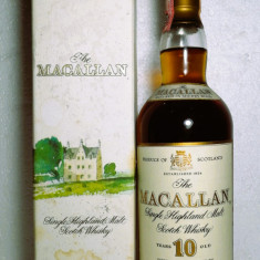 whisky Macallan YEAR 10 OLD 75 CL, 43% VOL, IMP. GIOVINETTI (ITALY) ANI 70/80