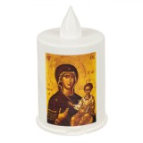 Lumanare Decorativă LED, Flacără Galbenă, 11cm, Plastic, Baterii Incluse, Oem