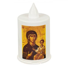 Lumanare Decorativă LED, Flacără Galbenă, 11cm, Plastic, Baterii Incluse