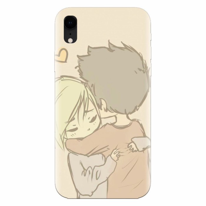 Husa silicon pentru Apple Iphone XR, Couple Hug