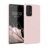Husa Kwmobile pentru Samsung Galaxy A52/Galaxy A52 5G/Galaxy A52s 5G, Silicon, Roz, 54346.225, Carcasa