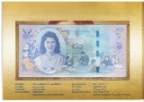 Thailanda 80 Bath 2012 P-125 Comemorativa Folder UNC