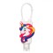Sticluță Silicon Unicorn, Capacitate 30ml, Alb, Breloc Suspendare Multicolor