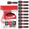 Set 10 biti impact T25, 25mm, otel S2 Tvardy - Rezistenti, durabili