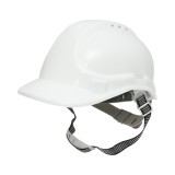 Casca de protectie ventilata reglabila 51-63 cm, alba, Crownman