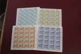 FEROE 1989 -SPORT , SERIE COMPLETA NESTAMPILATA IN BLOCURI DE 20 -COTA 160 EURO