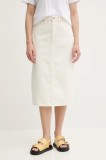 Levi&#039;s fustă jeans HR BACK SLIT SKIRT midi, creion, 001VH
