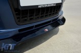 Spoiler Maxton Design potrivit pentru bara frontala S-Line pe Audi A6 C6 2004-2008, lac negru Performance AutoTuning