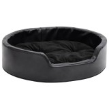 Cumpara ieftin Pat pentru caini, negru, 69x59x19 cm, plus/piele ecologica
