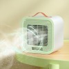 Mini aer conditionat, portabil, pentru birou, acasă, dormitor, incarcare USB, functionare pe baza de apa, alb