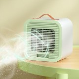 Cumpara ieftin Mini aer conditionat, portabil, pentru birou, acasă, dormitor, incarcare USB, functionare pe baza de apa, alb