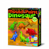 Atelier creativ Modeleaza si picteaza - Dinozaur care straluceste in intuneric, 4M