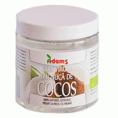 Ulei de Cocos Virgin Ecologic Adams Vision 250ml foto