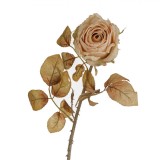 Floare Artificială, Trandafir Crem, Tulpină Lungă, 76cm, Oem