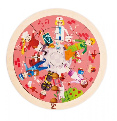 HAPE PUZZLE ROTUND CU 2 FETE foto