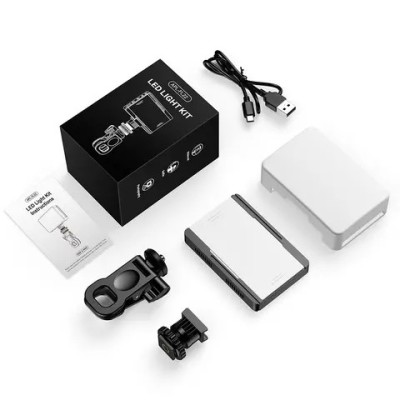 Lumina de umplere, Apexel FL22, clips de prindere, putere 4W, temperature culoare 2700-6500K foto