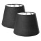 Set 2 Abajururi, E27, Negru/Argintiu, Navaris, 53997.01.42